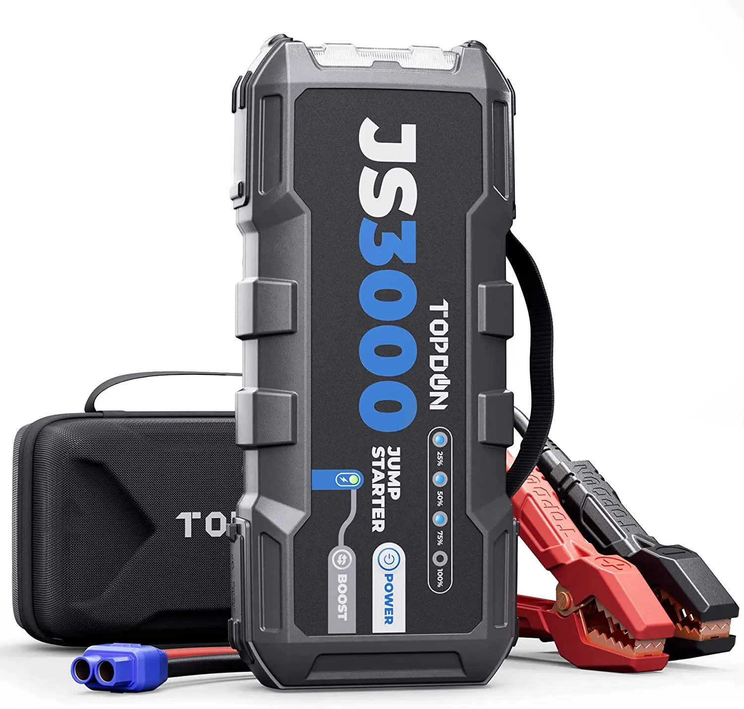 

TOPDON JumpSurge3000 Js3000 Power Bank Jump Starter Jumpstarter 3000A Car Jump Starter 2500A Peak 24800Mah 12V