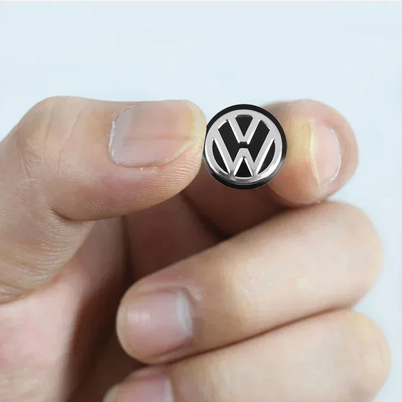 VW для Volkswagen 5/10 шт. 14 мм алюминиевые металлические наклейки удаленного ключа