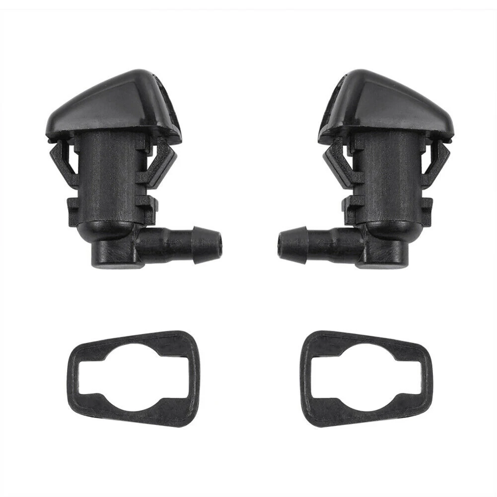 

Pair Front Windshield Washer Wiper Nozzle Washer Nozzles Washer Wiper Nozzle Black Front Left Right Water State