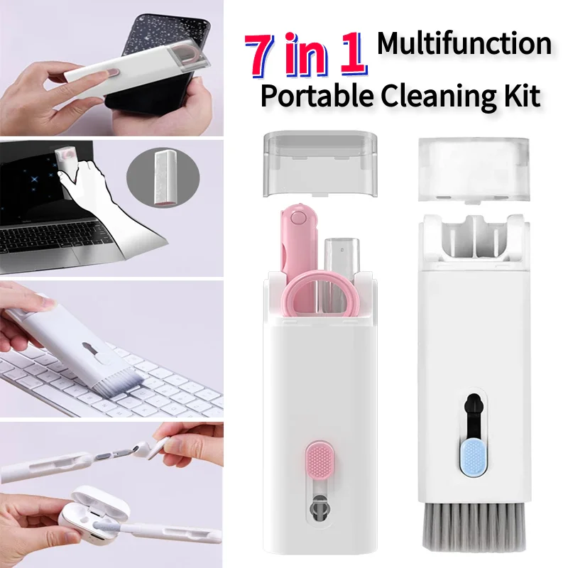 Keyboard Cleaning Brush Bluetooth Headphone Cleaning Tool Laptop Screen Cleaner Keyboard Cleaner Keycap Puller Kit for AirPods