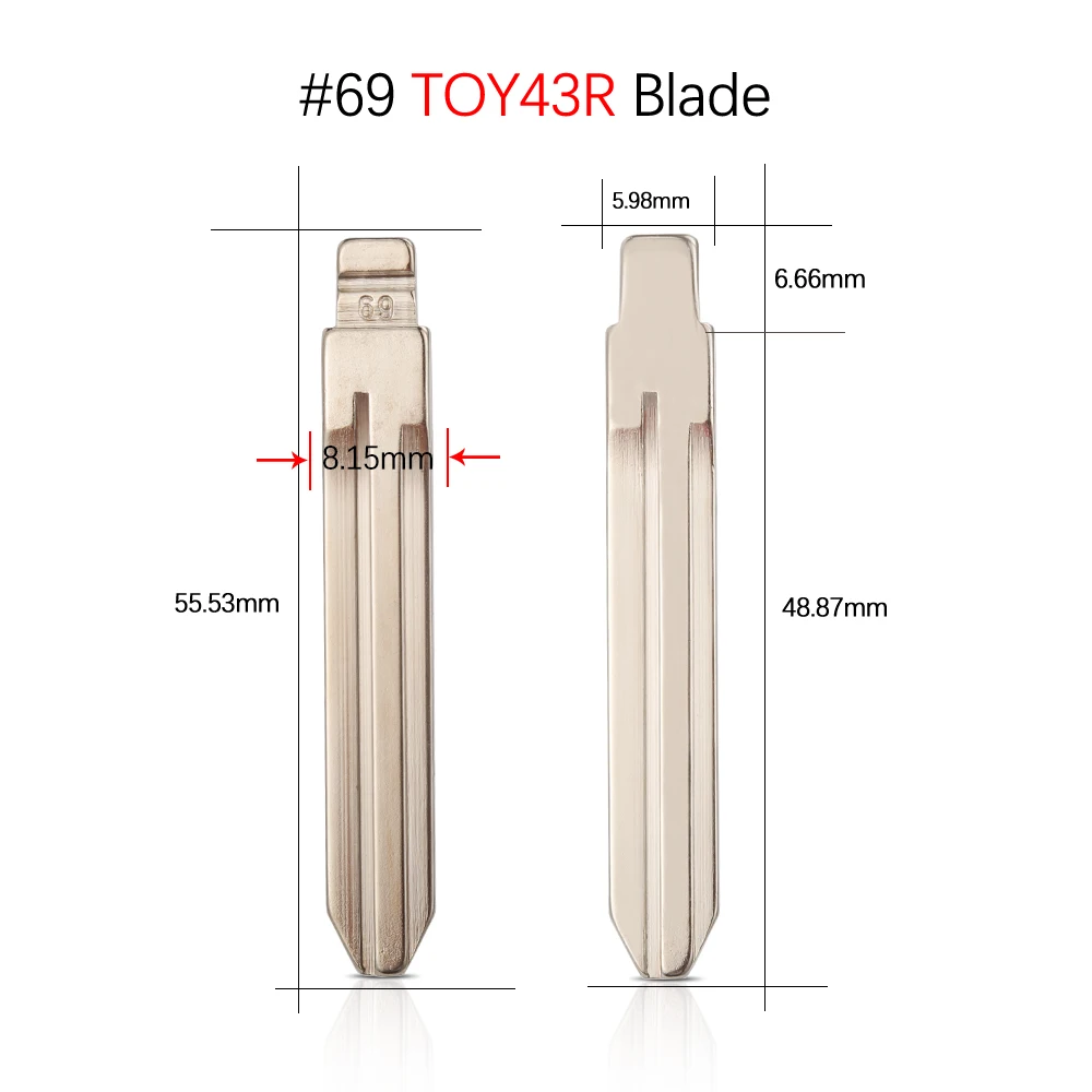 

10 шт. No 02 09 21 69 77 113 114 123 # 124 TOY43 откидной лезвие дистанционного ключа для Toyota Camry Corolla Highlander RAV4 Vios Yaris Crown