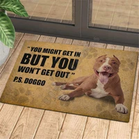 you might get in but you wont get out ps doggo 3d please remember house doormat non slip door floor mats decor porch doormat
