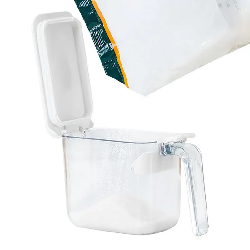 

Condiment Jar Spice Container Clear Good Sealing Condiment Canisters Pots Condiment Jar Spice Container Seasoning Box Salt