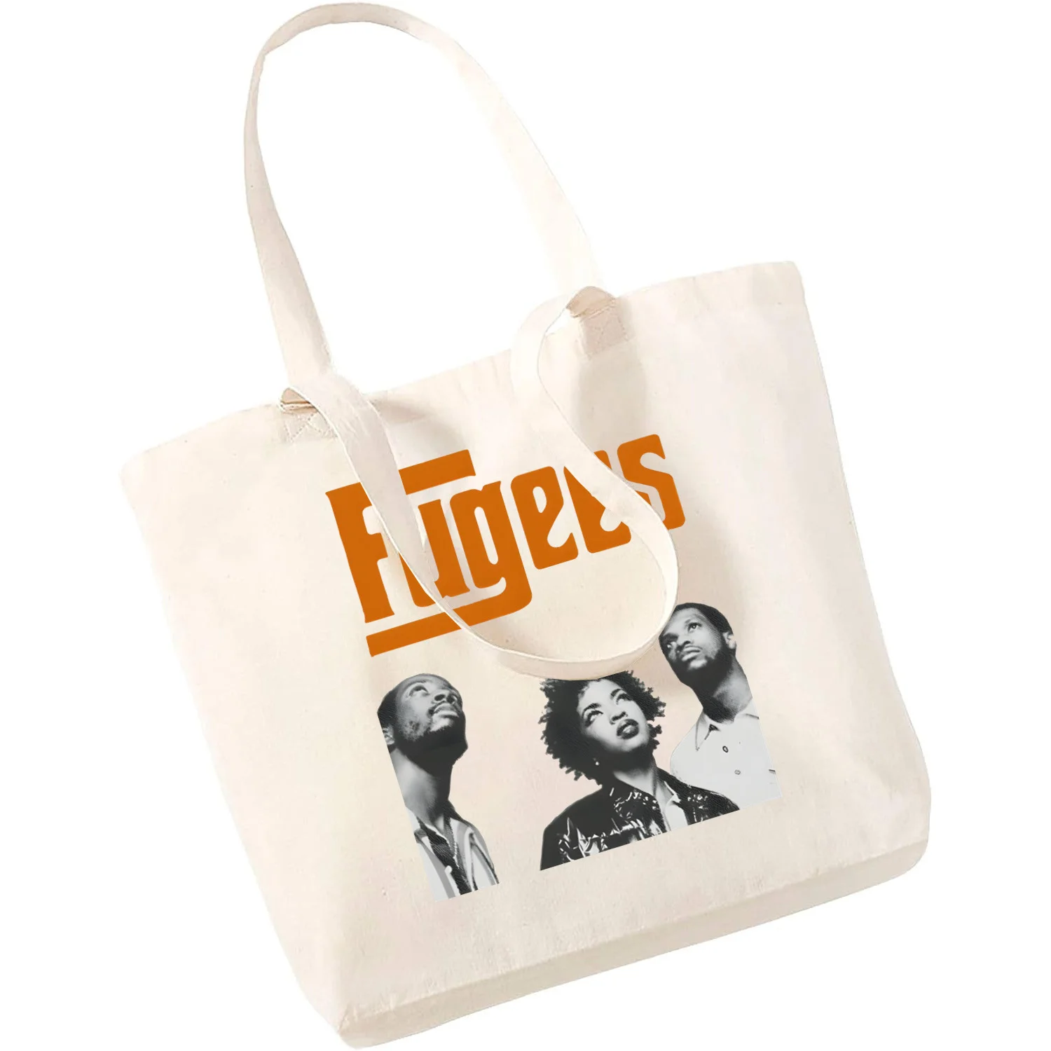 

The Fugees Harajuku Art Unisex Handbags Custom Canvas Tote Bag Print Daily Use Reusable Travel Casual Shopping Bag