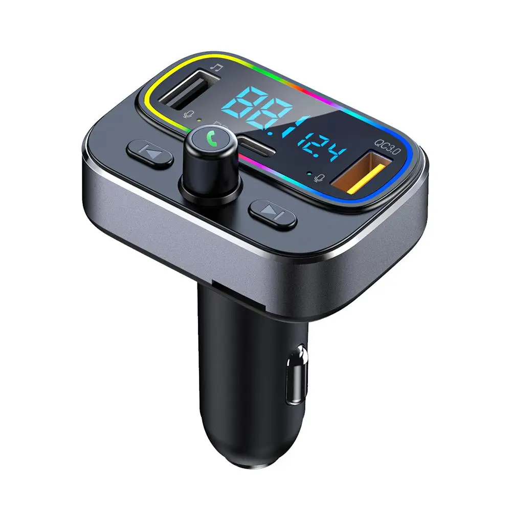 

Car Bluetooth-compatible FM Transmitter RGB Ambient Light Mp3 Player PD20W Fast Charge Handsfree Kit