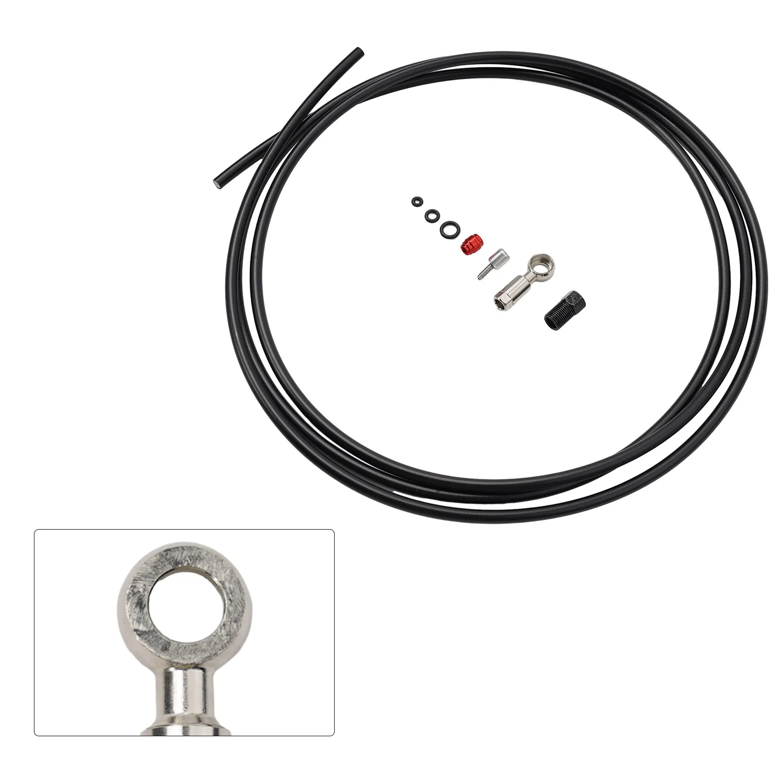 

High Quality Hot Sale 2023 New Brake Hose Fit For-Sram-CODE RSC R LEVEL Rubber+Steel 2 Meter Bike Connector Set