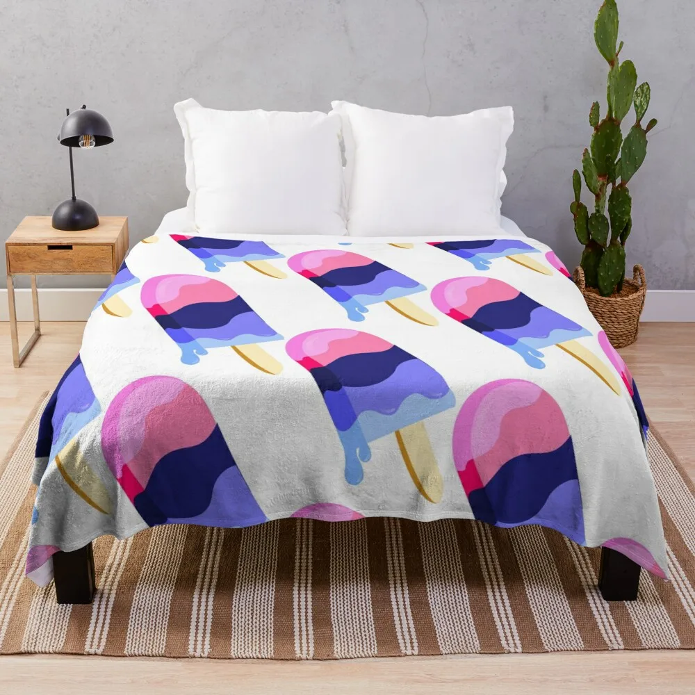 Одеяло с всесексуальным флагом гордости роскошное утолщенное большое мягкое