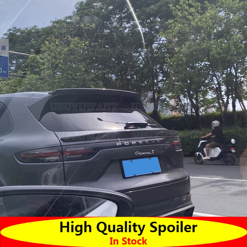 

Carbon Fiber Spoiler For Porsche Cayenne 2018 2019 2020 2021 2022 High Quality Wing Lip Roof Spoilers