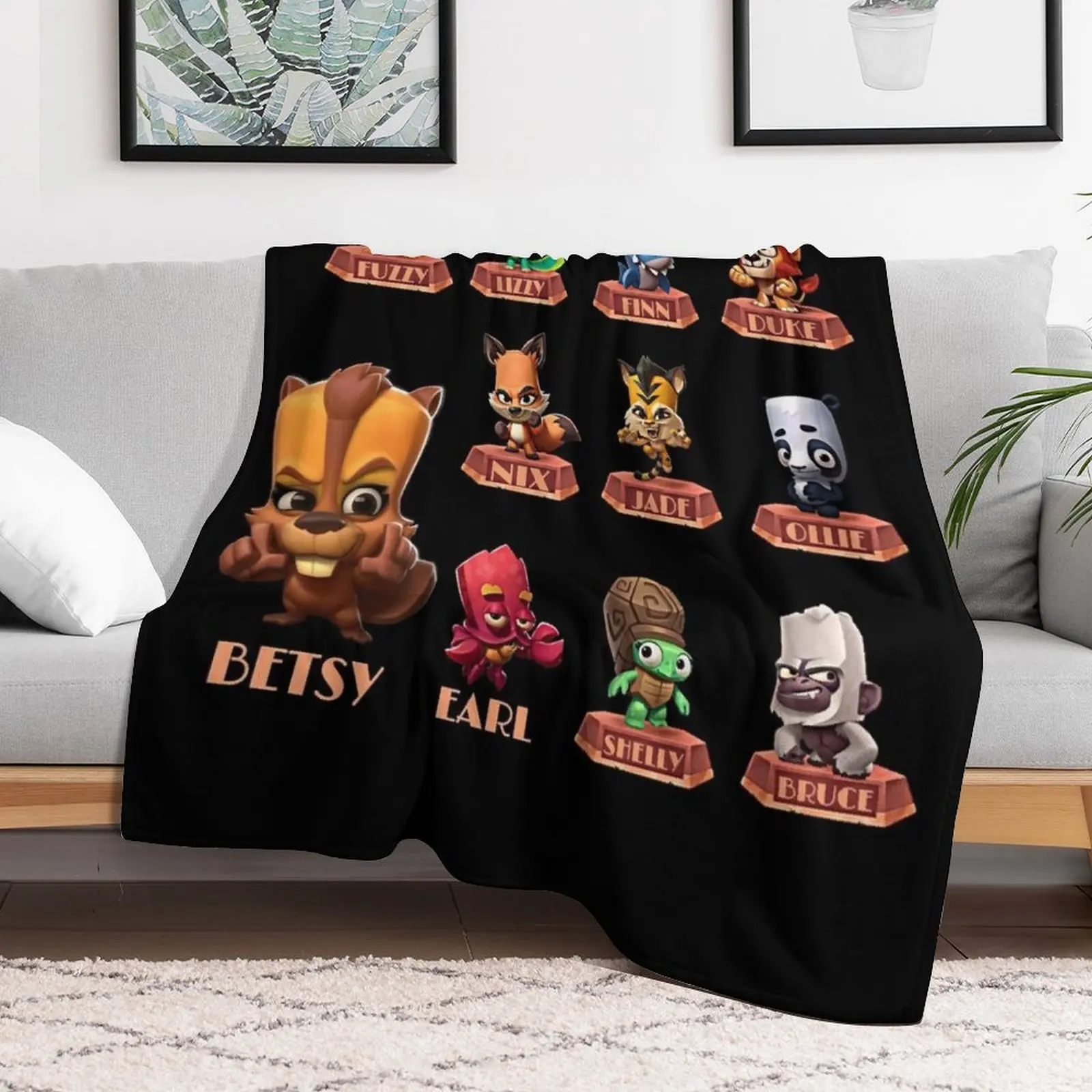 My Favorite Zooba Battle Arena Royale Fleece Blanket
