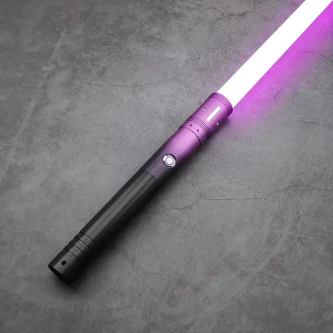 TXQSABER Heavy Dueling Lightsaber SNV4 RGB Smooth Swing Metal Hilt with Strap Blaster Force Jedi Training Cosplay Neo Pixel FOC