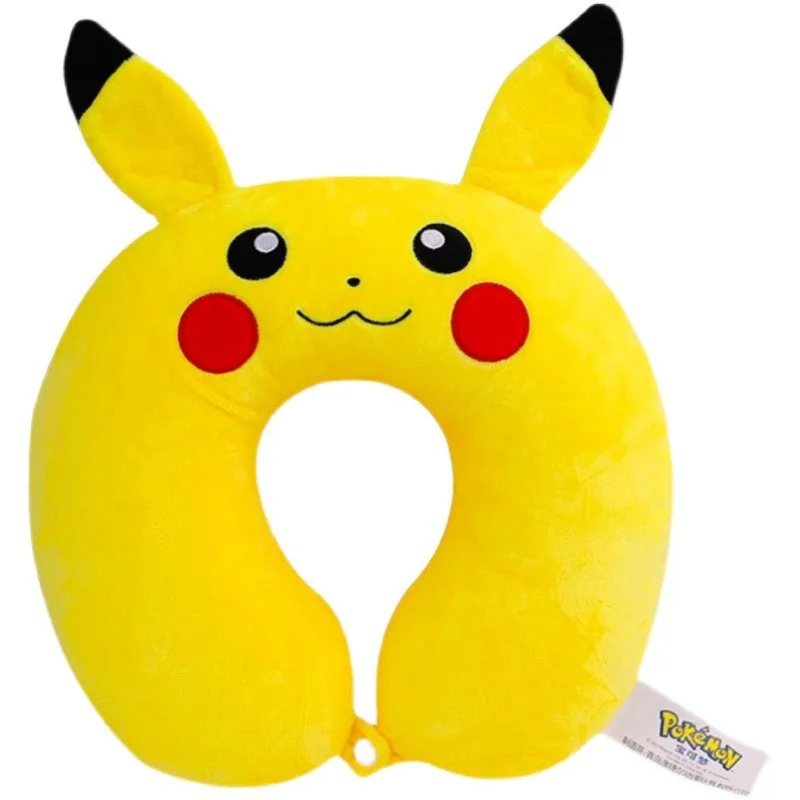 U-Shaped Travel Memory Foam Car Pillow Pokemon Plush Toy Doll Yellow Pikachu Neck Support Headrest Cushion Best christmas Gifts