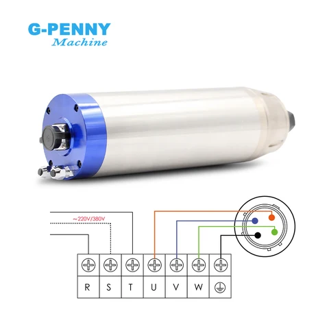 G-PENNY MACHINE 3.7kw ER20 металлический шпиндель водяного охлаждения
