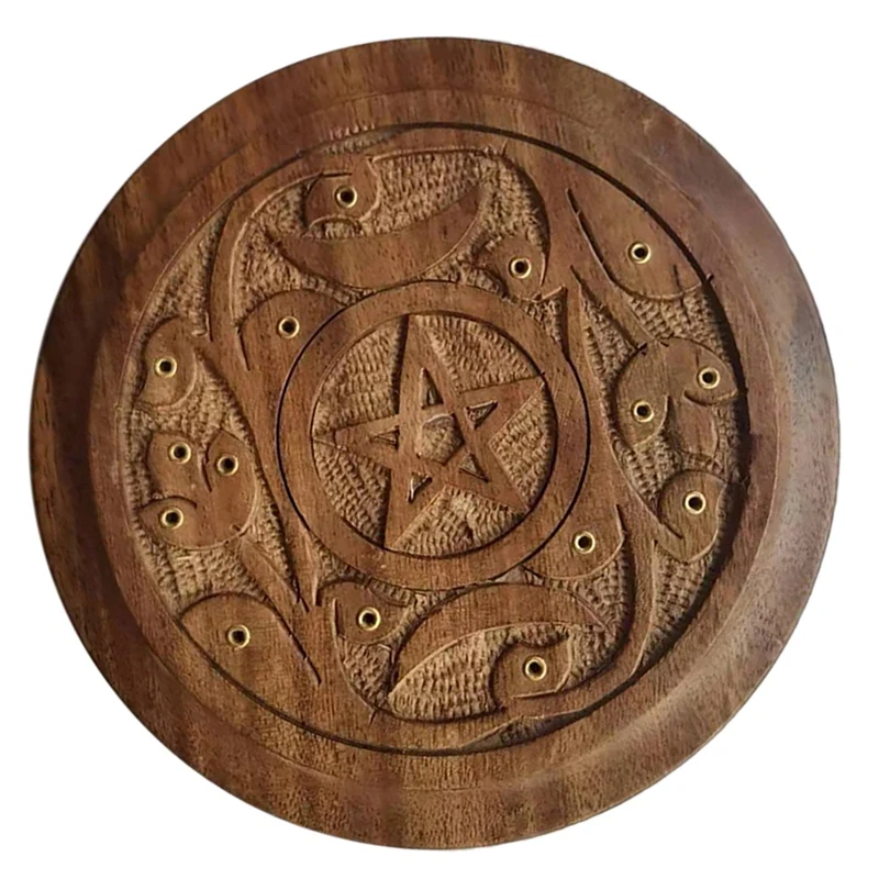 

Five-Pointed Star Incense Sticks Wooden Hand-Carved Five-Pointed Star Incense Sticks Incense Incense Stand