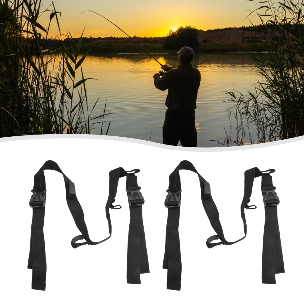 

2x Fishing Vehicle Rod Carrier Rod Fishing Rod Holder For Car Fishing Truss Belt Strap With Tie Suspender Wrap Pesca