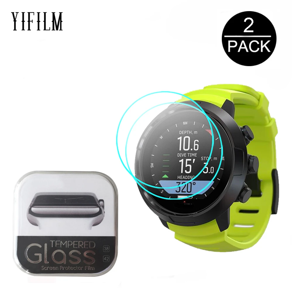 

2Pcs For SUUNTO D5 DX D4F D6I D4I Novo SmartWatch 2.5D 9H Clear Tempered Glass Screen Protector For SUUNTO D5 Anti-Scratch Glass