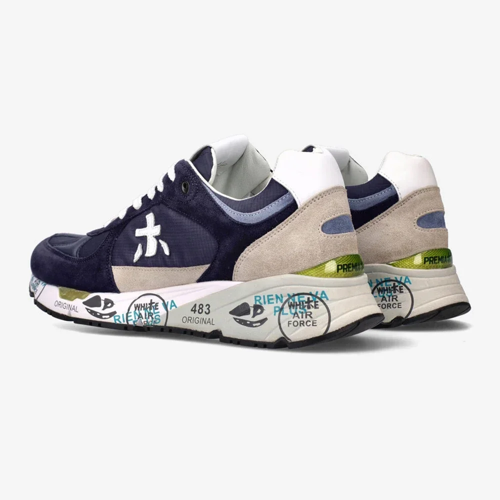 PREMIATA Мужская модная легкая роскошная замшевая повседневная спортивная обувь в