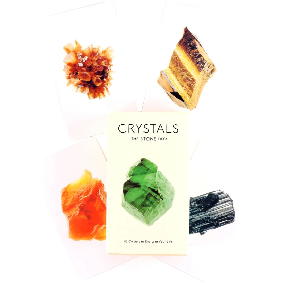 

Crystals: The Stone Deck:78 Crystals Tarot Deck Leisure Party Table Game High Quality Fortune-telling Prophecy Cards with E-book