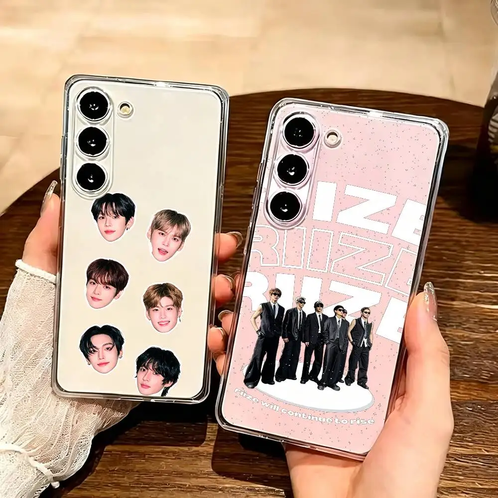 Фото Прозрачный жесткий чехол для телефона KPOP R-RIIZE Do your dance для Samsung Galaxy A91,80,73,72,71,53,52,32,31,22,21s №1
