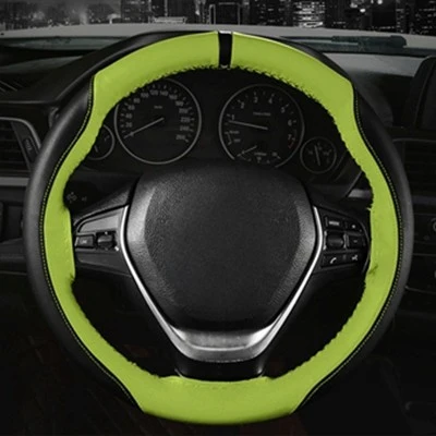 

Оплетка для руля из искусственной кожи, оплетка для руля автомобиля «сделай сам», с иглой и нитью, аксессуары для интерьера