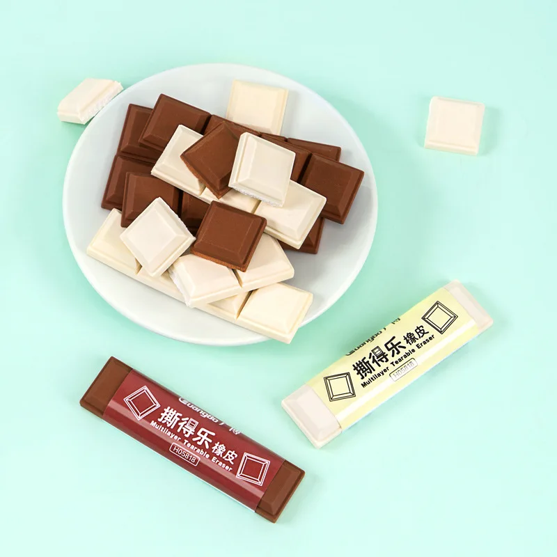 

Chocolate Erasers Creative Student Pencil Eraser Wholesale Items Erasers for Kids Kawaii Japanese Cute Stationery Candy Eraser