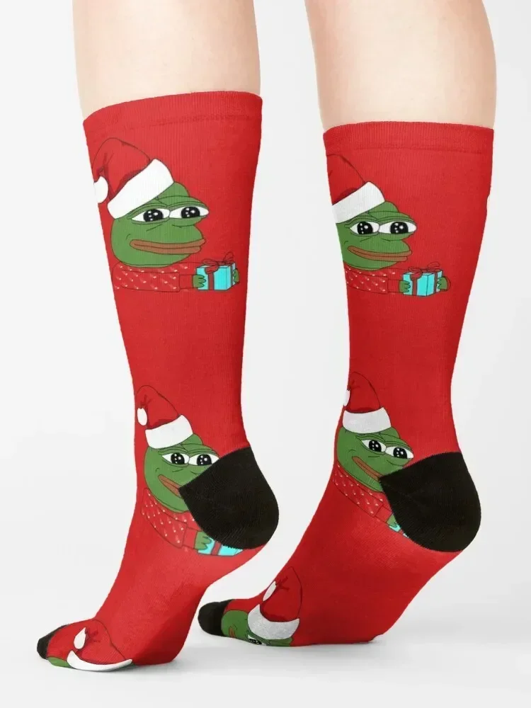 XMAS PEPE носки забавный подарок Crossfit модные аниме женские мужские