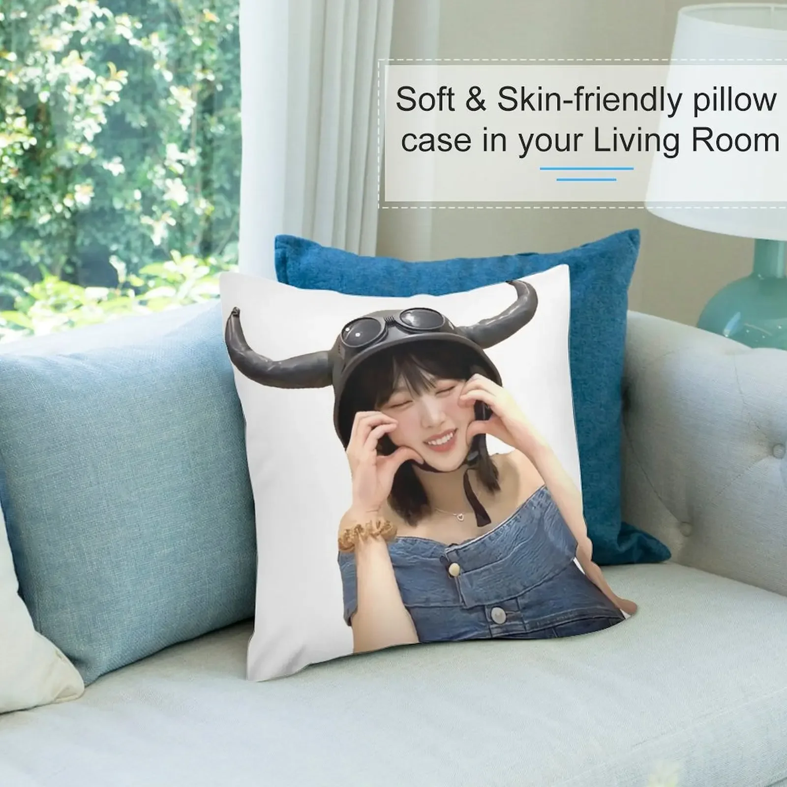 Chaewon pupu печатный чехол для подушки