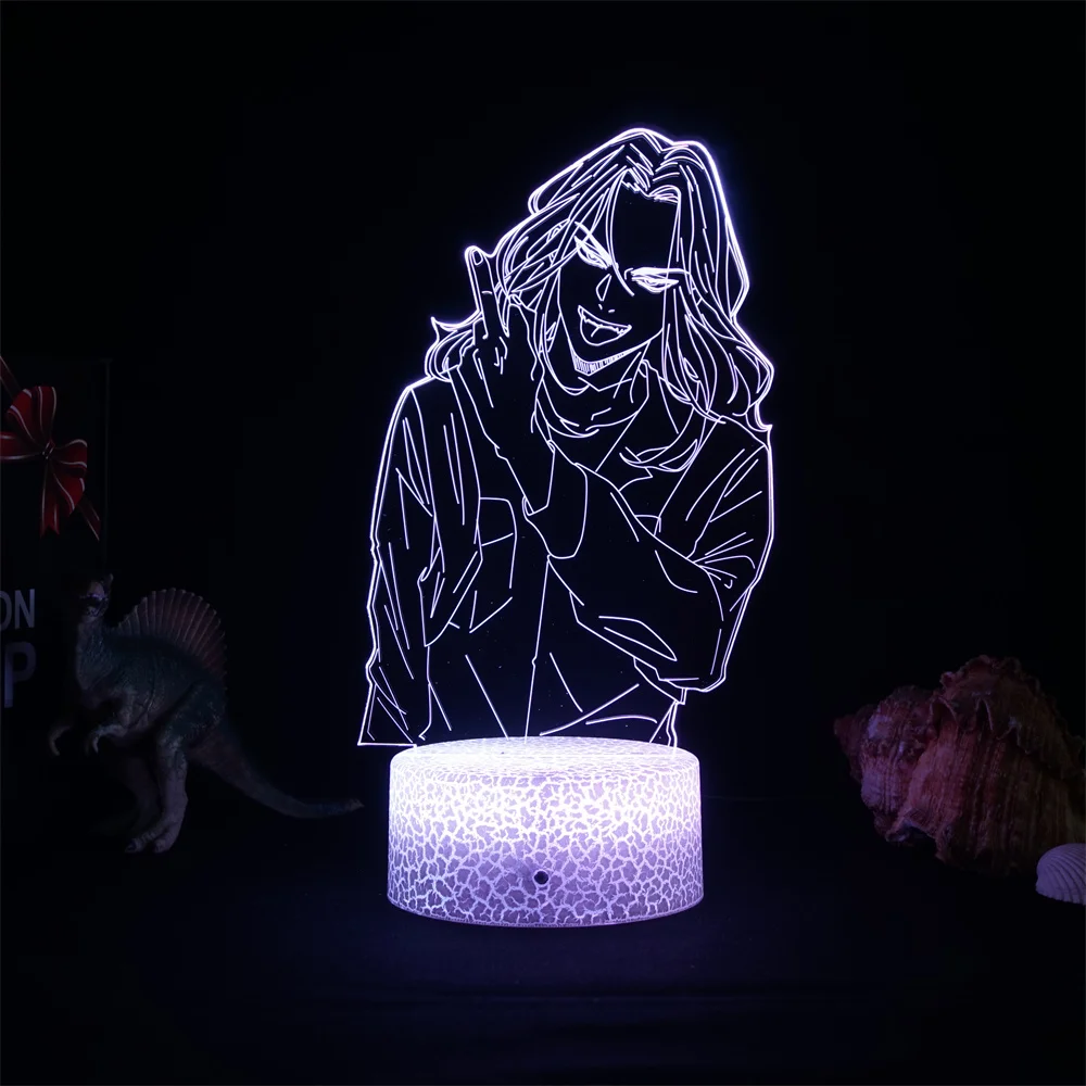

Tokyo Revengers Mikey Manga 3d Light Led Lamp for Child Bedroom Decor Night Light Birthday Gift Room Table Anime Lamp