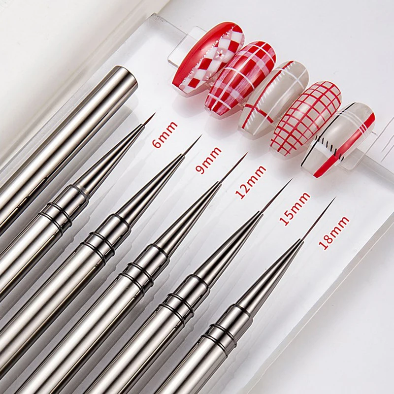 

1 шт., кисть для рисования ногтей, в полоску