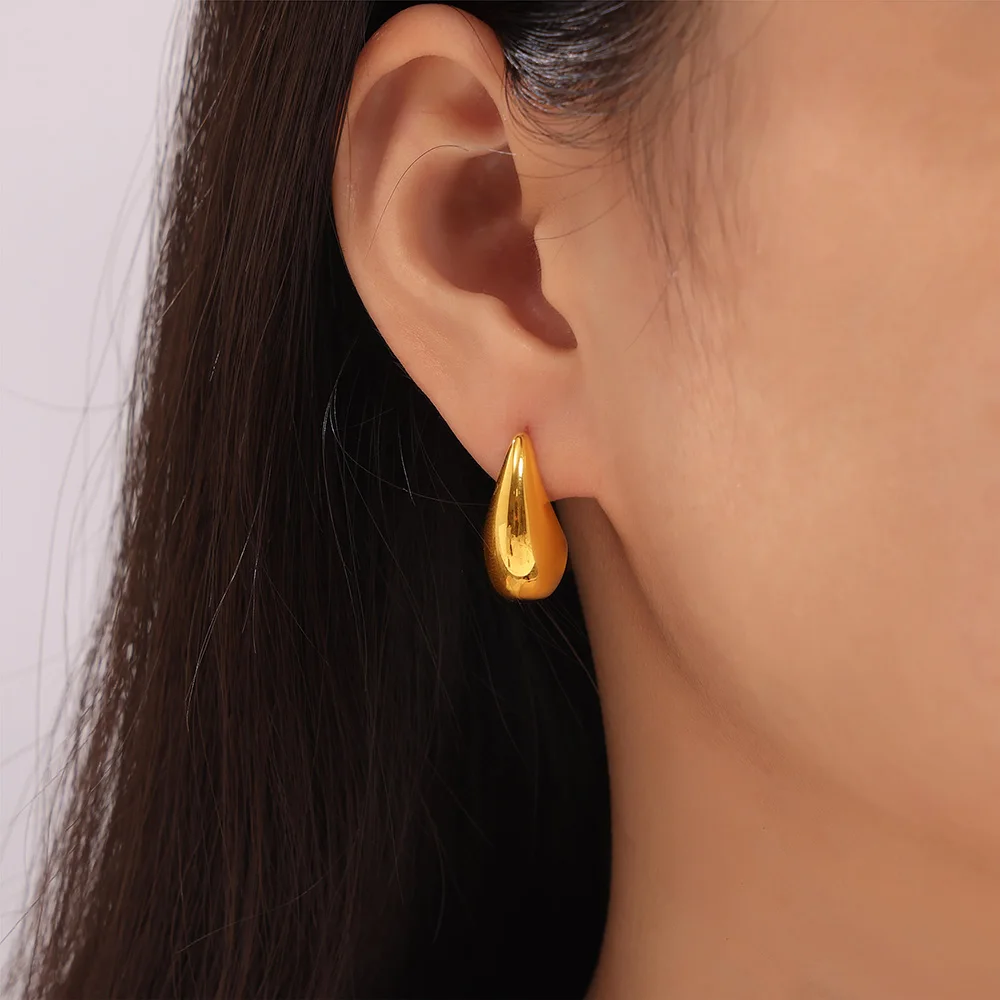 Водонепроницаемые серьги-гвоздики из нержавеющей стали NoEnName_Null