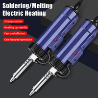 automatic solder tin sucker portable electric desoldering machine vacuum soldering remove pump 3 suction nozzle soldering irons