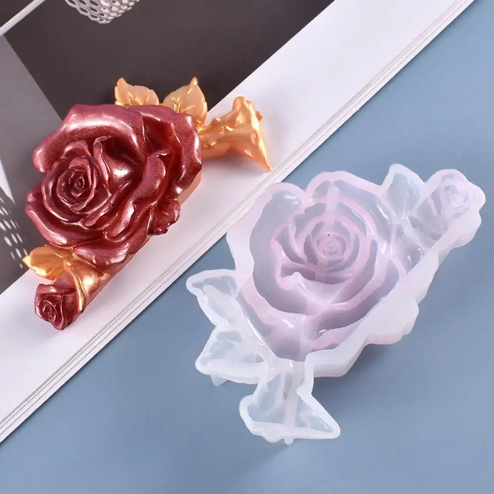 

DIY Flower Silicone Mold Easy Demoulding Creative Rose Flower Casting Mold Epoxy Resin Molds Crystal Mold Home Supplies