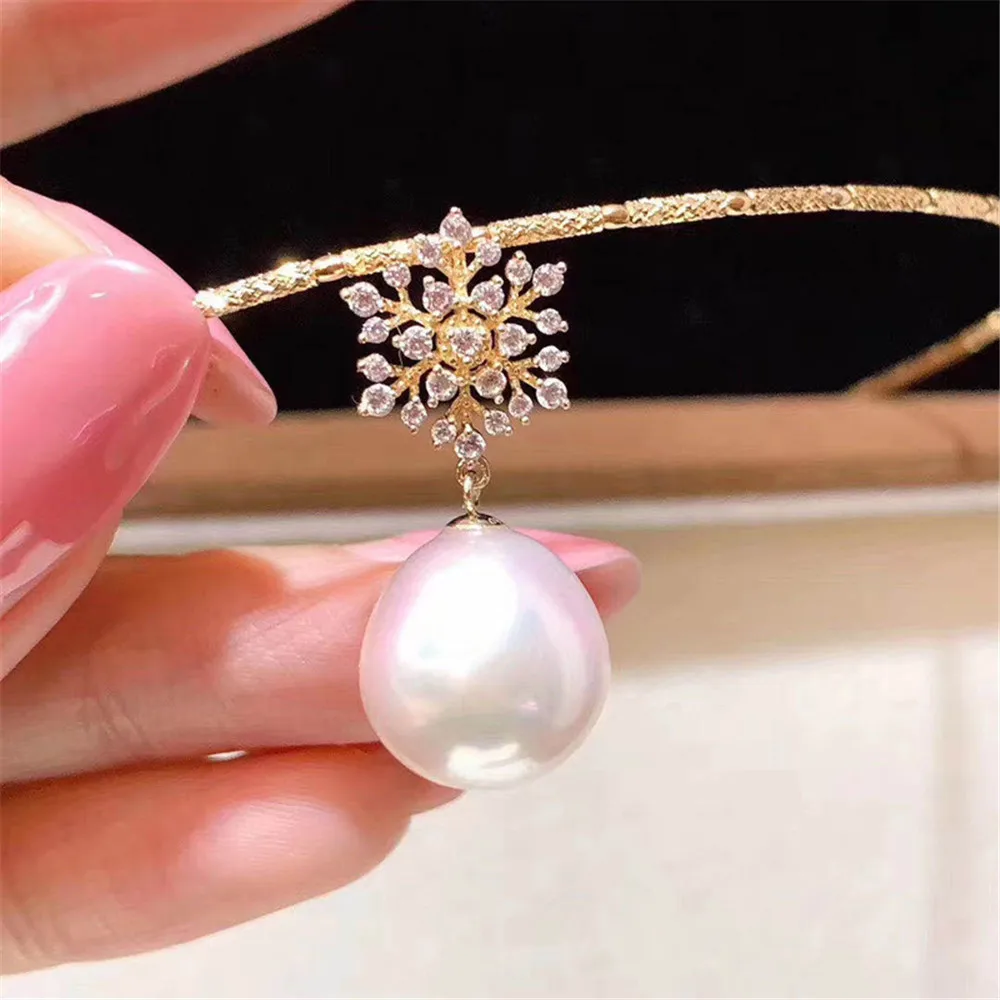 

Жемчужные аксессуары «сделай сам», кулон из стерлингового серебра 925 пробы, пустой держатель, золотое ожерелье, нефритовый кулон с бусинами 8-12 мм