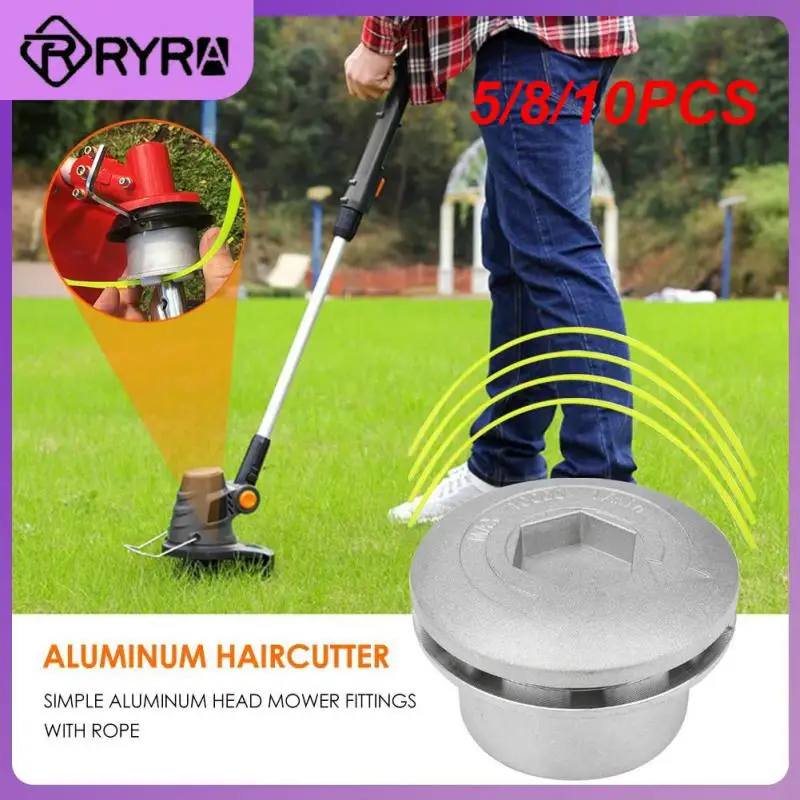 

Universal Aluminum Trimmer Head With Four String Set Garden Grass Brush Cutter Accessories Durable Strimmer Head For Lawn Mower