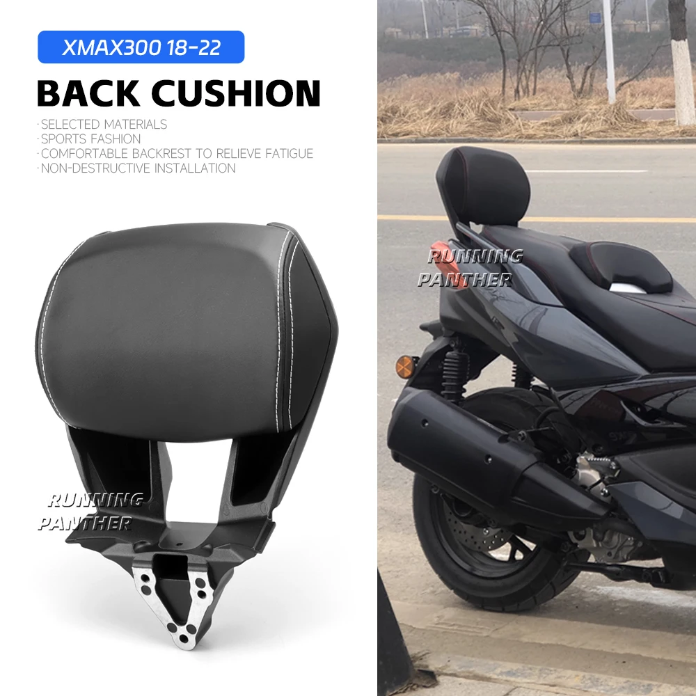 

For Yamaha X-max XMAX 300 Xmax300 2018-2022 2021 2019 Motorcycle Rear Passenger Seat Tailstock Backrest Back Rest Cushion Pad