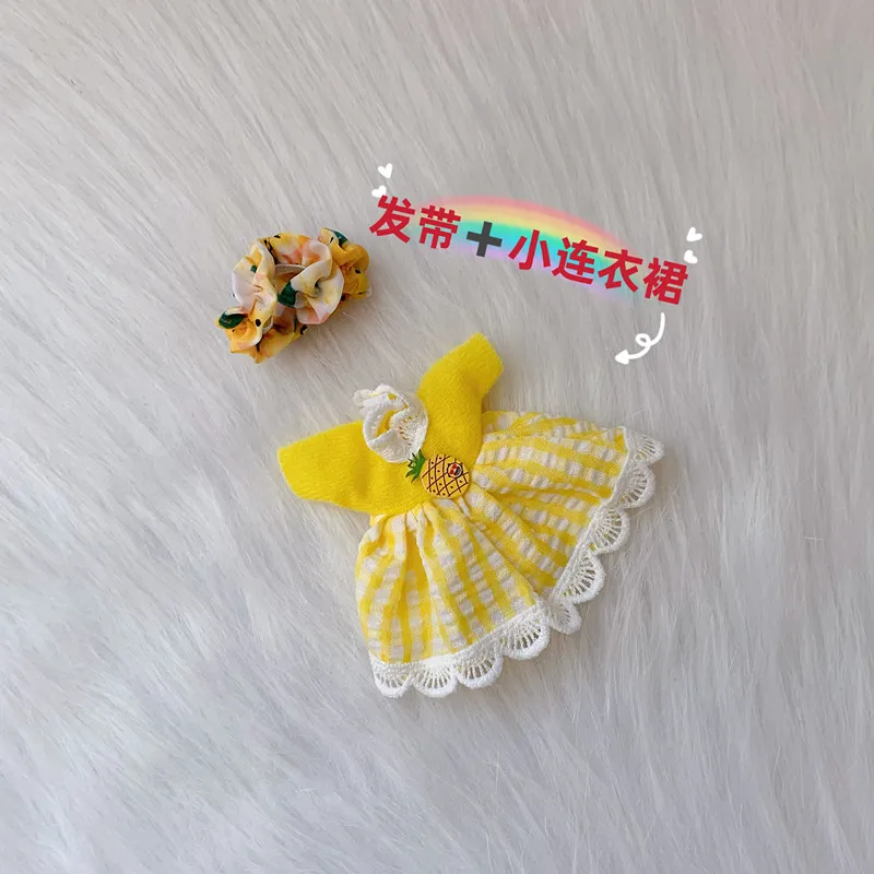 

New Ob11 16cm Doll Bjd Clothes Accessories 1/12 Lovely Skirt Set 6-inch Clothes Spot DIY Girls Toys Dress Christmas Holiday Gift