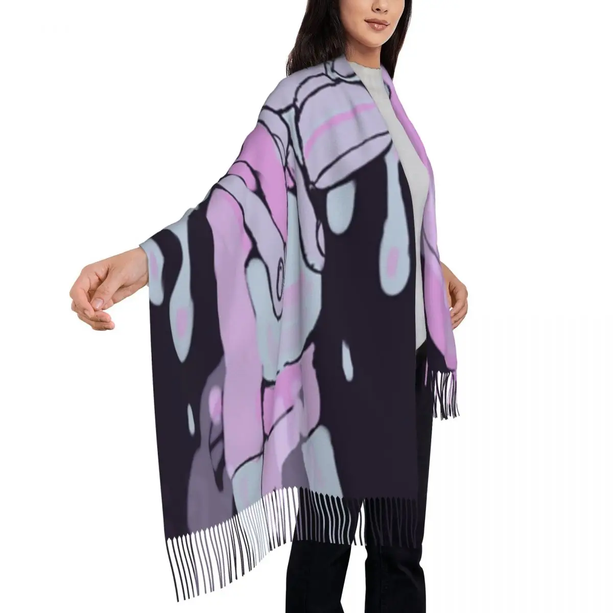 Шаль Melty Octo 72x197см Шарф с кисточками