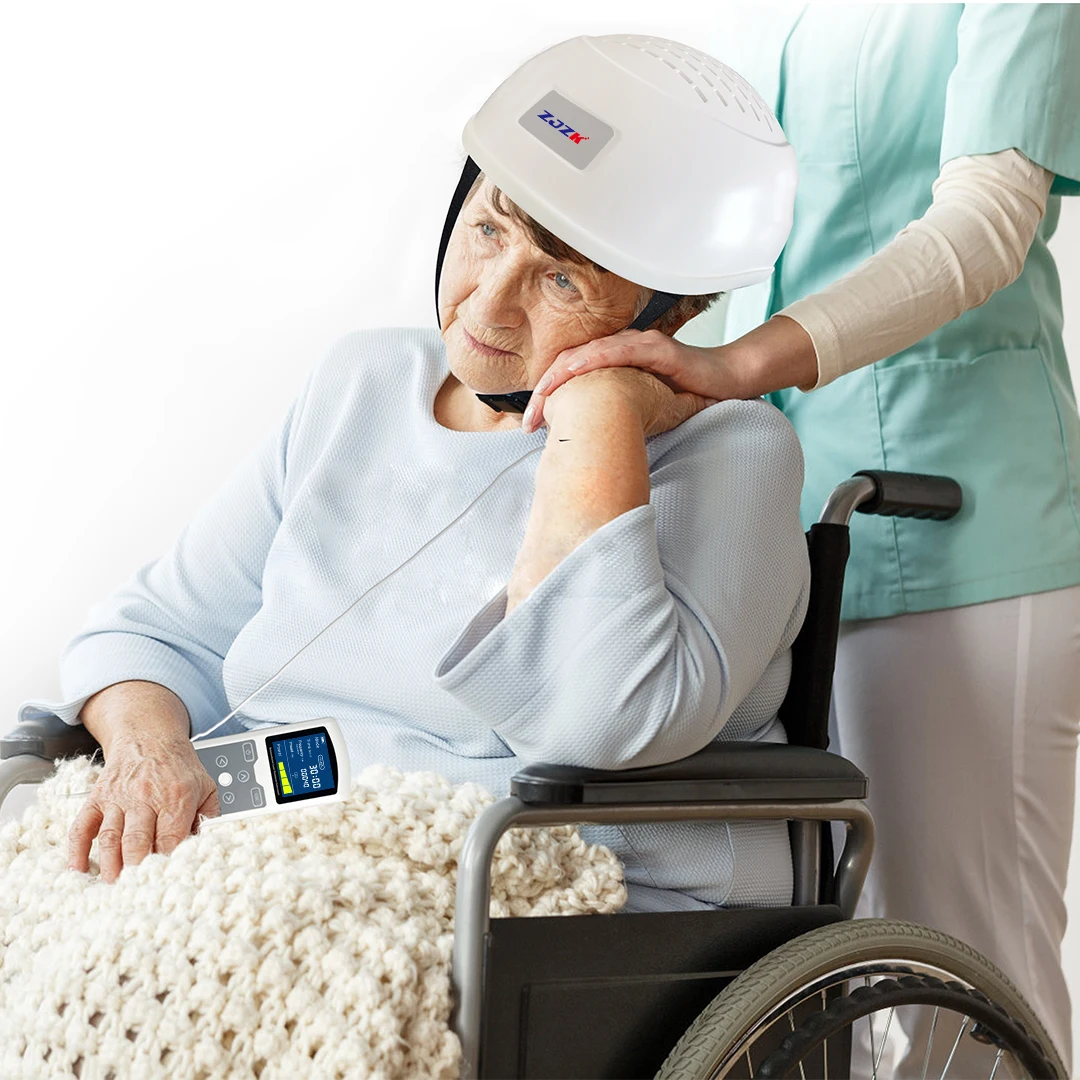 

Neuofeedback 810nm Led Light Helmet Brain Photobiomodulation Device for Parkinson Disease Head Massage
