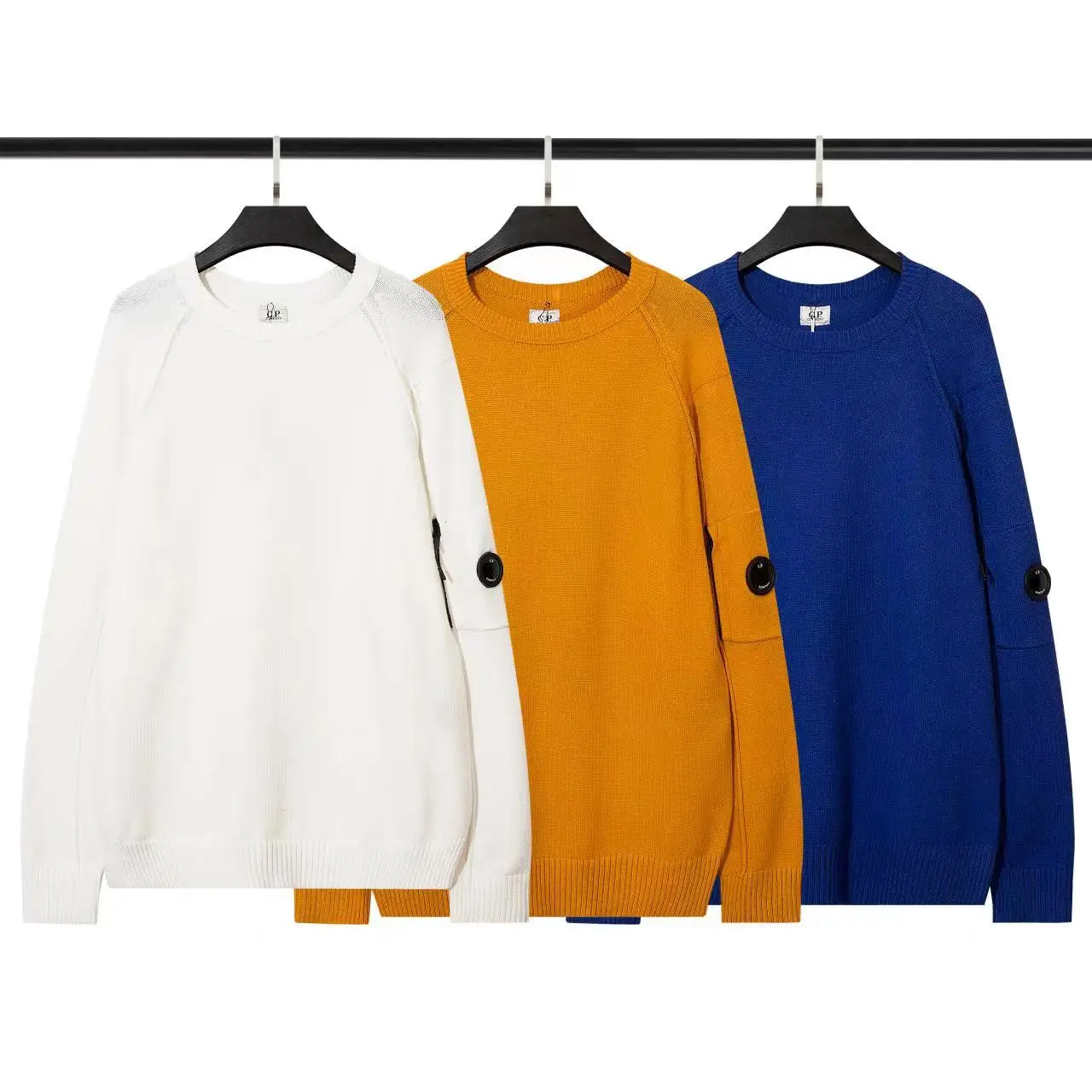 

Autumn Winter Male Cp Loose O-neck Logo Sweater Men Ccpp Casual Long Sleeve Couple Sweater 6 Colors