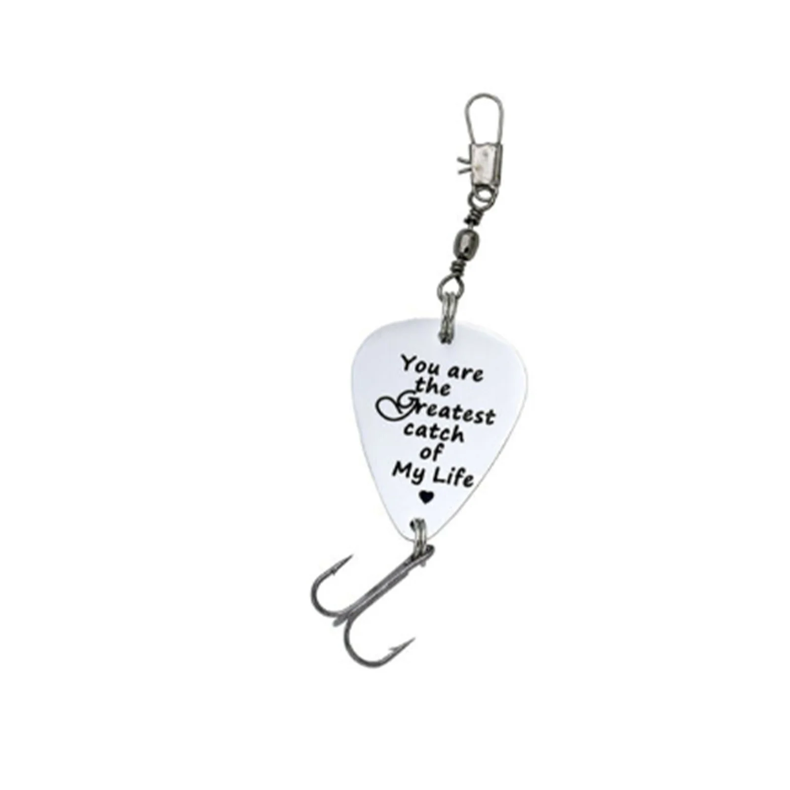 

My Best Catch Keychain Fishing Hook Keychain Engraved Fishhook Lure Keyring Gift For Father Dad Husband Boyfriend Valentines Day