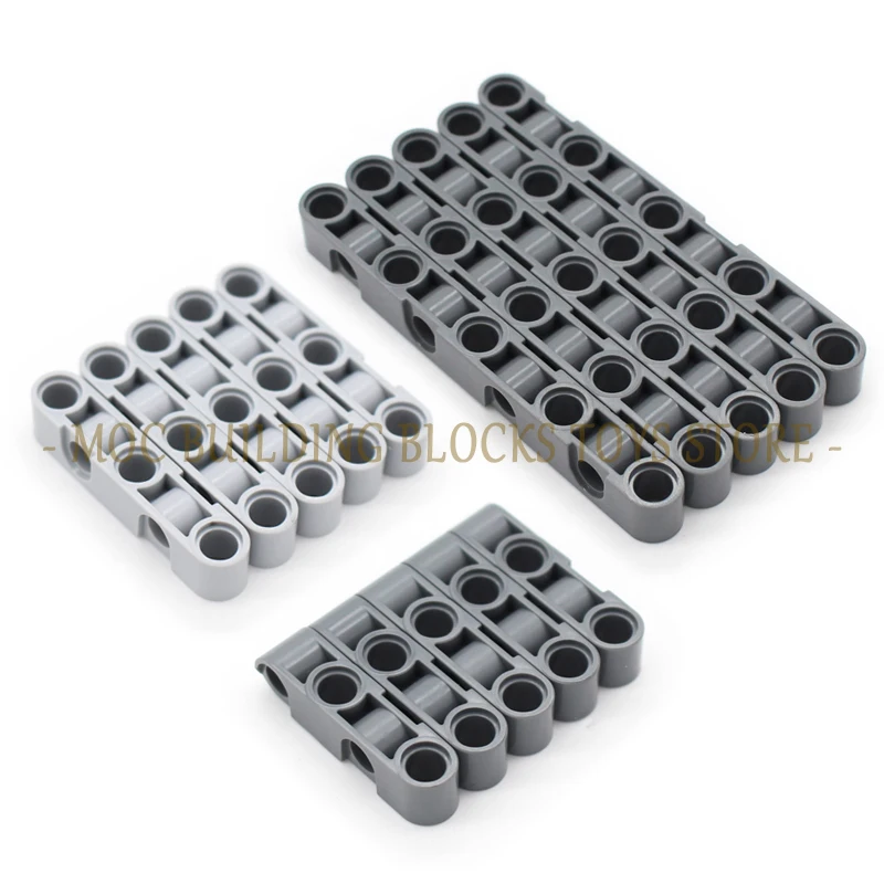 Технологическая деталь Liftarm толстый 1x4 1x5 1x6 1x9 прямоугольный руль с 4 отверстиями 5 отверстиями 6 отверстиями 9 отверстиями Аксессуары для строительных блоков