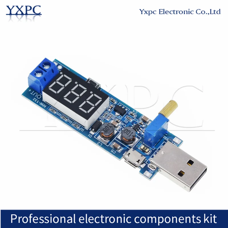 

Boost Buck Converter USB Step UP / Down Power Supply Module DC-DC 5V to 3.3V / 12V Adjustable Out DC 1.2V-24V
