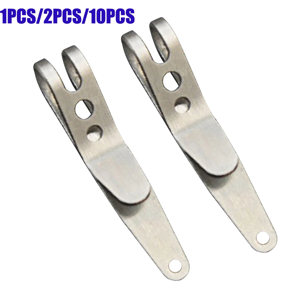 

1/2/10pcs Mini Pocket Clips Carabiner Portable Stainless Steel Bag Waist Belt Hanging Clip Holder Key Buckles Outdoor Gadgets