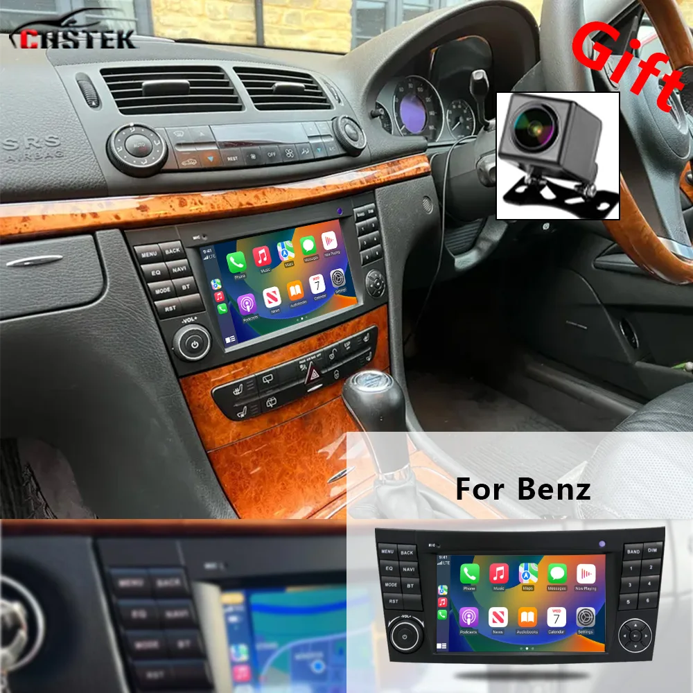 Автомобильный радиоприемник CHSTEK Android13 Carplay для Mercedes Benz E-Class W211 E200 E220 W463 W219 2003-2012
