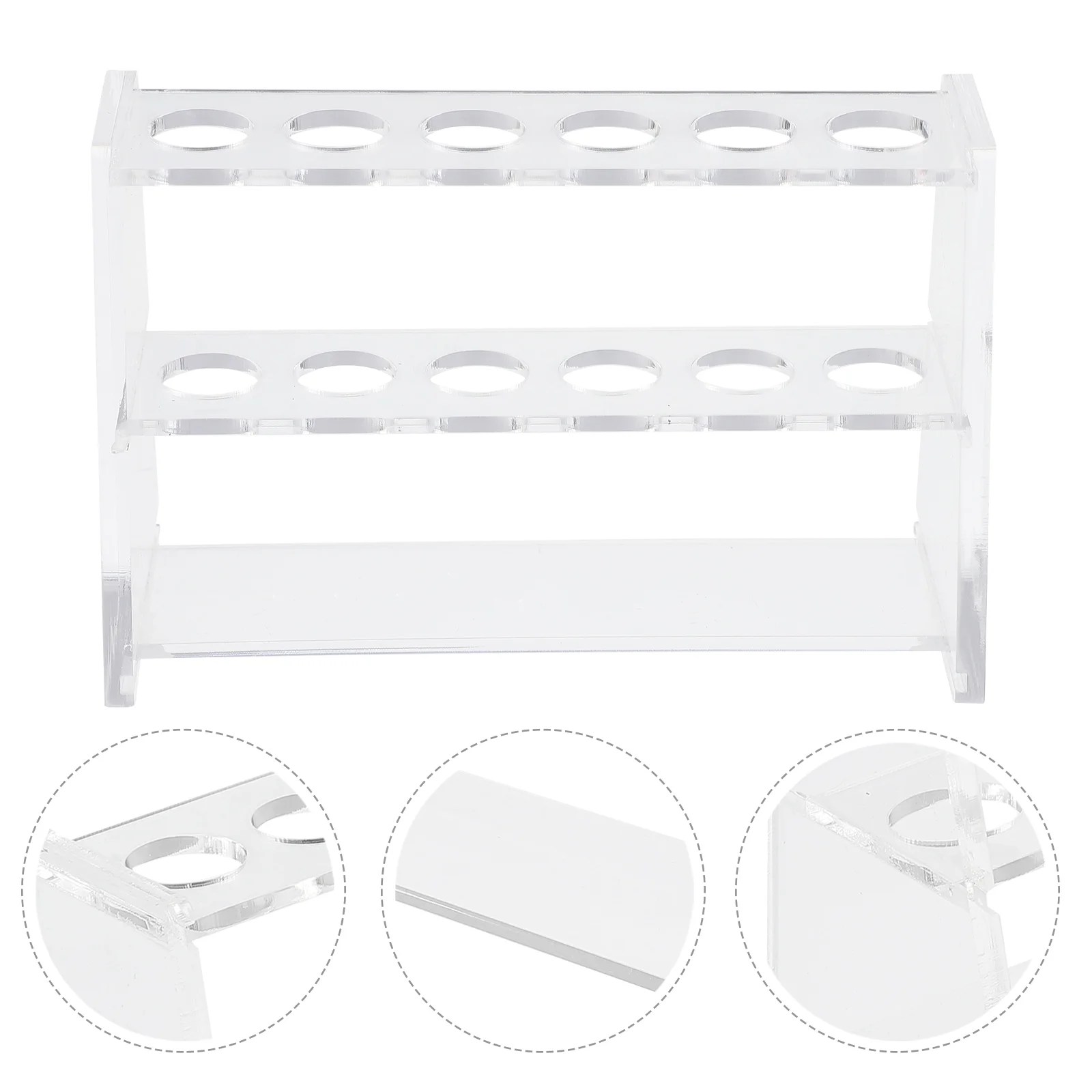 

-hole Test Tube Rack Plastic Stand Experiment Laboratory Shelf Pipe Container Acrylic 2-layer Centrifuge Holder Experiment