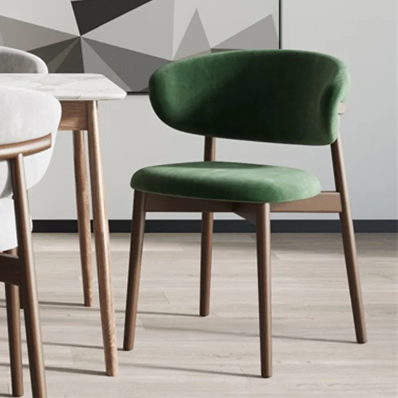 

Replica Lazy Designer Dining Chairs Green Nordic Ergonomic Luxury Dining Chair Comfortable Single Silla Plegable Indoor Supplies