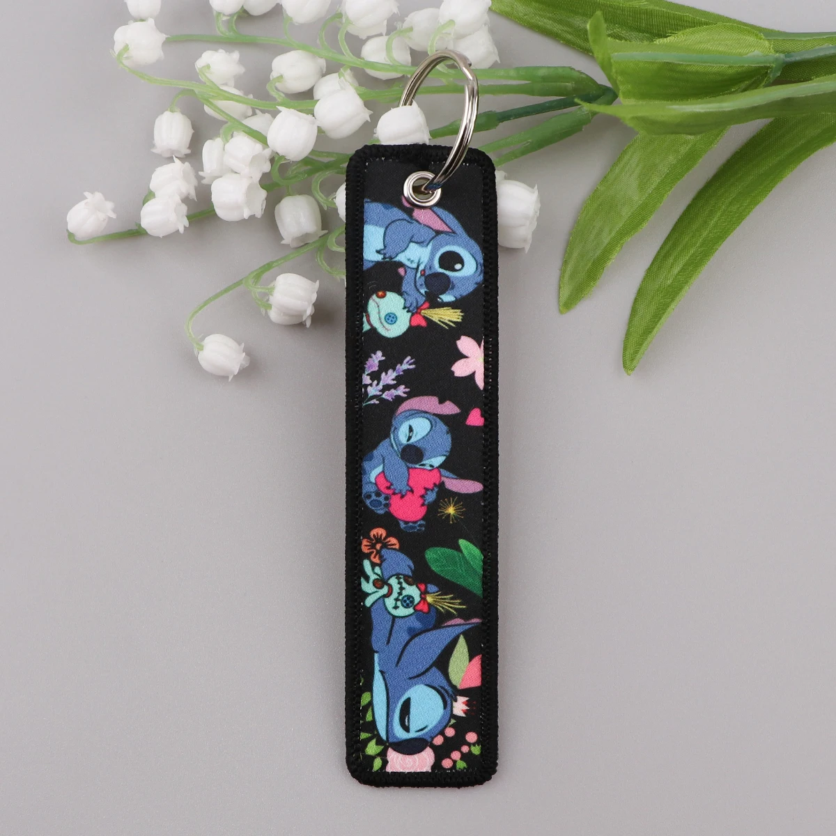 Брелок для ключей с вышивкой инопланетянина аксессуары мотоциклов и автомобилей