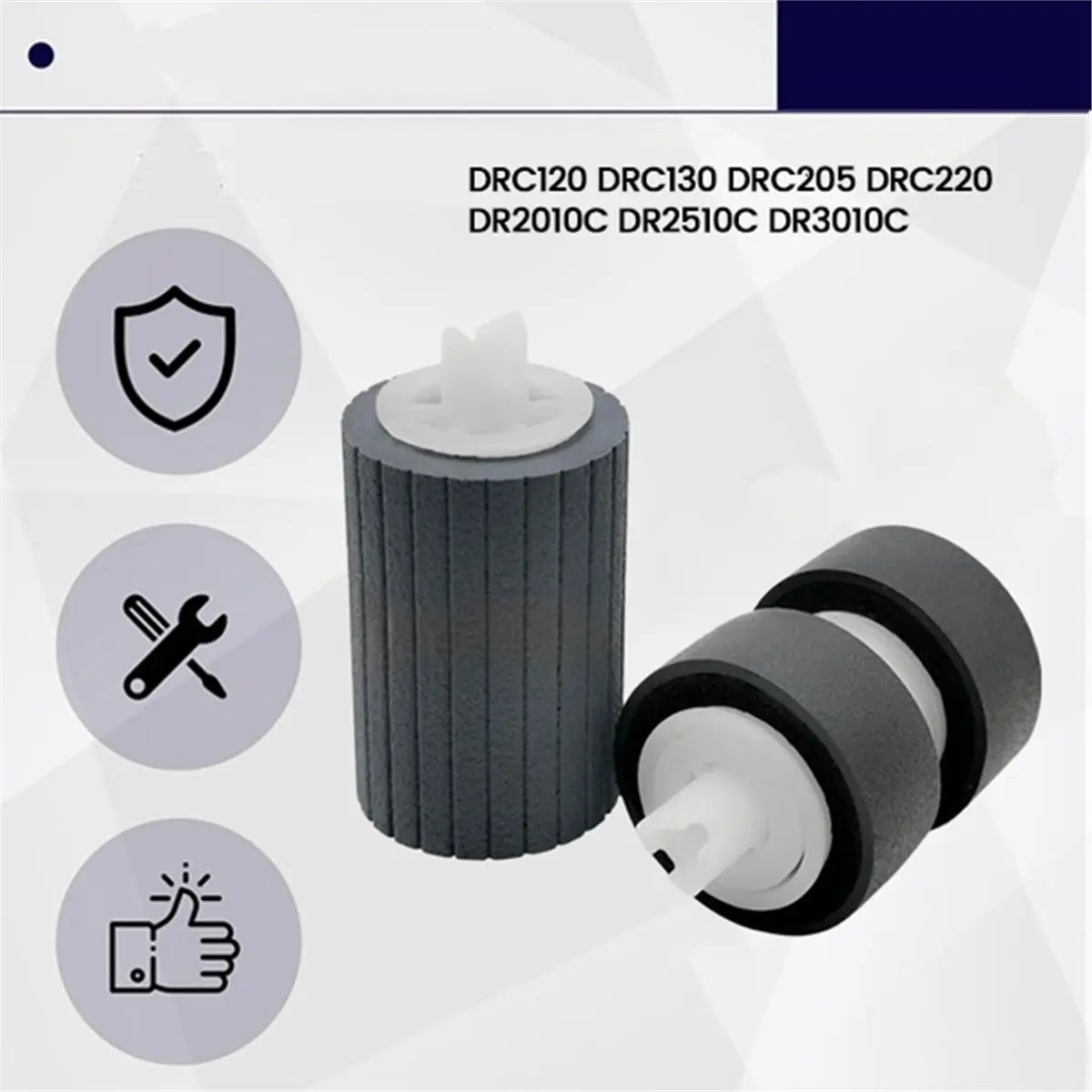 Фото НОВЫЙ Комплект роликов захвата для сканеров DRC120, DRC130, DRC205, DRC220, DR2010C, DR2510C, DR3010C (2026 год) №5