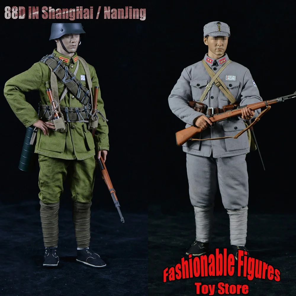 

QOTOYS X QMT-001 1/6 Men Soldier Combat Uniform China 88D IN Shanghai /Nanjing City Defender Clothes Accessories For 12" Body