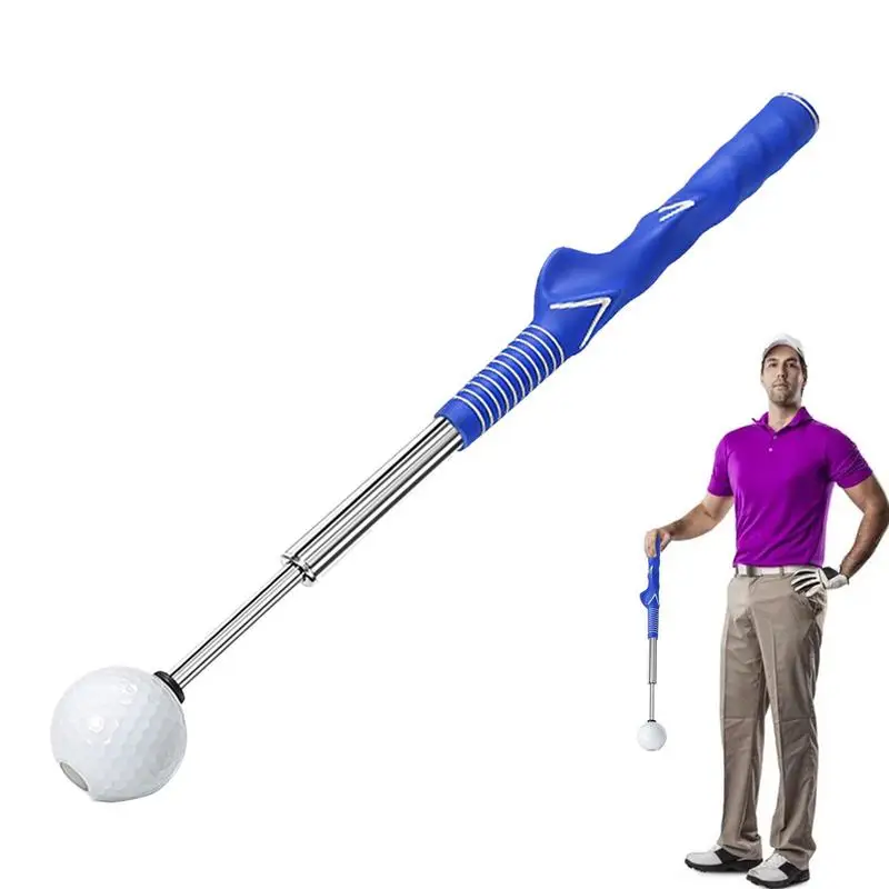 

Portable Golf Training Aid Beginners Improve Swing Exerciser Warmup Practice Stick Hinge Training Aid Telescopic Collapsible