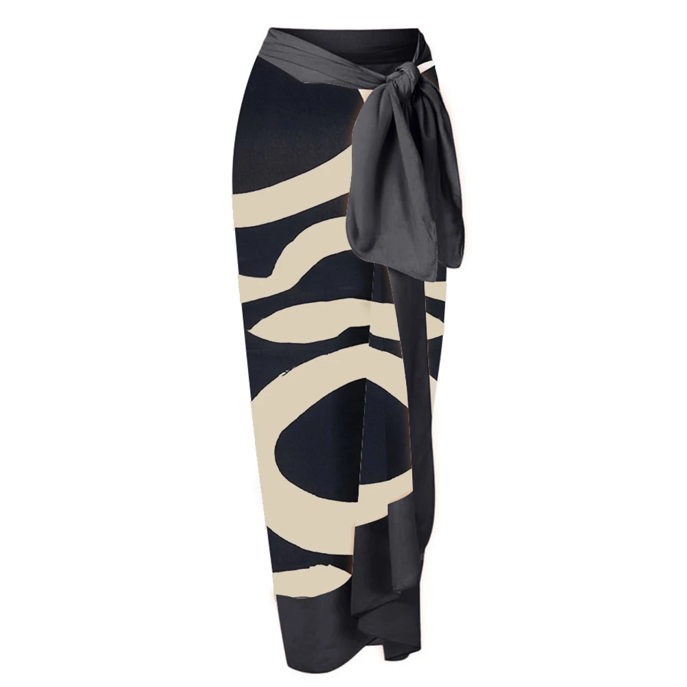 Colorblock Round Print Swimsuit Suit Sexy One Shoulder High Waist Cut Two Piece Bikini Backless Elegant Beachwear Women 2022